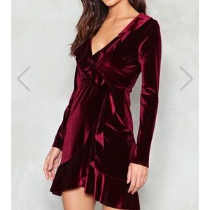 NastyGal Velvet Dress
